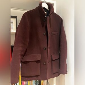 De Fursac Burgundy Wool Jacket